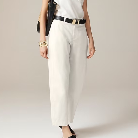 J crew Barrel-leg pant in cotton blend - Picture 2 of 5